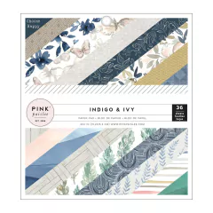 Paper Pad 6"x 6" 36/Pkg Indigo & Ivy Pink Paislee Single-Sided