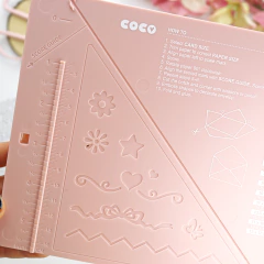 Tabla de Plegado/Hendido 6" Coco con Plegadera Plástica y Regla Fija para Sobres Alúa Cid - tienda online