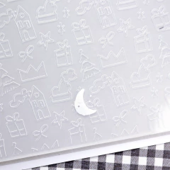 Carpeta de Embossing Poblado Dadivan Alúa Cid - Scrapear