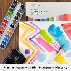 Caja de Acuarelas Premium Nova 24 Colores - Scrapear