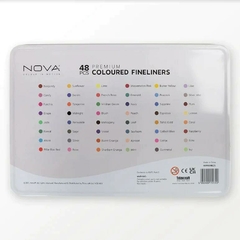 Set de Rotuladores Premium Coloured Finelliners Nova 48 pcs - Scrapear