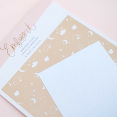 Carpeta de Embossing 6 x 8,25" Cielo Estrellado Emboss It Lora Bailora - comprar online