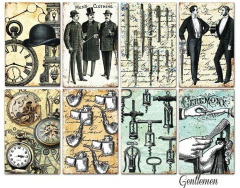 Mini Pad Papeles 7 x 10,8 cm Decorer Gentlemen - Scrapear