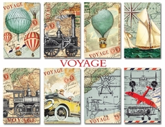 Mini Pad Papeles 7 x 10,8 cm Decorer Voyage - Scrapear