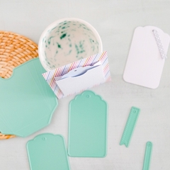 Troquel Sobre con Fuelle y Tag Back to Basics Mintopía - tienda online