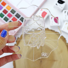 Bloque Metacrilato Ergonomico Con Guia Para Sellos 8,9 cm Alúa Cid - comprar online