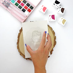 Bloque Metacrilato Ergonomico Con Guia Para Sellos 8,9 cm Alúa Cid en internet