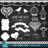 Hoja de Elementos Chalk Wedding