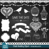 Hoja de Elementos Chalk Wedding
