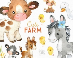 Hoja de Elementos Cute Farm