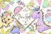 Hoja de Elementos Dino Girls