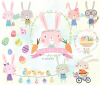 Hoja de Elementos Easter Bunny (Pascua)