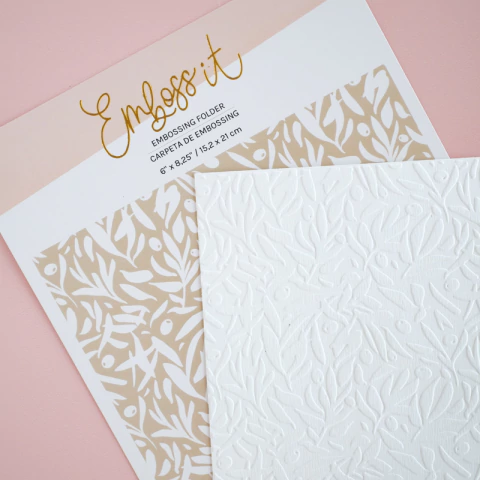 Carpeta de Embossing 6 x 8,25" Olivo Emboss It Lora Bailora - comprar online