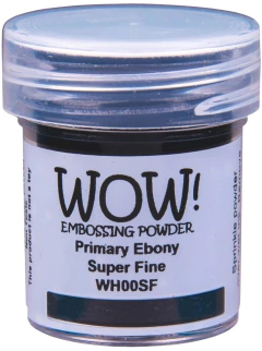 Polvos de embossing WOW Primary Ebony Super Fine - comprar online