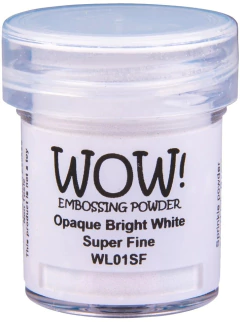 Polvos de embossing WOW Opaque Bright White Super Fine (Blanco) - comprar online