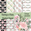 Colección Flamingo y Flores