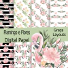Colección Flamingo y Flores