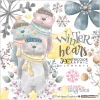 Hoja de Elementos Winter Bears The Happy Graphics