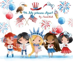 Hoja de Elementos 4th Of July Princess