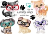 Hoja de Elementos Lovely Dogs