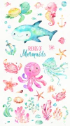 Hoja de Elementos Friends Of Mermaids