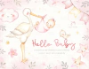 Hoja de Elementos Hello Baby (Nena)