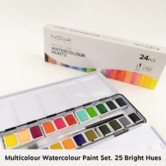Caja de Acuarelas Premium Nova 24 Colores - comprar online