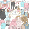 Hoja de Elementos Sailor Moon Ropas Graphics