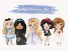 Hoja de Elementos Horror Princess Set 3