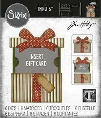 Set de 6 Troqueles Sizzix Thinlits Dies By Tim Holtz Gift Card Package - comprar online