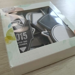 Chipboard Die Cuts Print Shop Vicky Boutin 30 piezas en internet