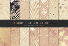 Colección Luxury Rose Gold Textures