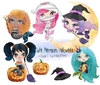 Hoja de Elementos Cute Mermaids Halloween