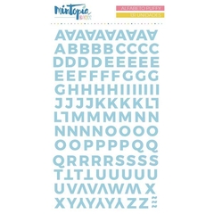 Pegatinas Alfabeto Puffy Mintopía Celeste 131/Pkg