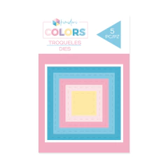 Troqueles Básicos Mini Cuadrados Cosidos Kimidori Colors - comprar online