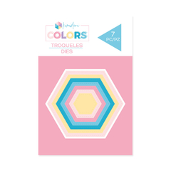 Troqueles Básicos Mini Hexágonos Cosidos Kimidori Colors - comprar online