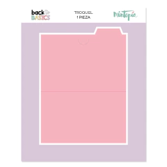 Troquel Carpeta 4"x6" Back to Basics Mintopía
