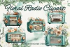 Hoja de Elementos Floral Radio
