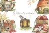 Hojas de Elementos Watercolor Autumn