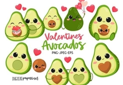 Hoja de Elementos Valentines Avocados (Palta)