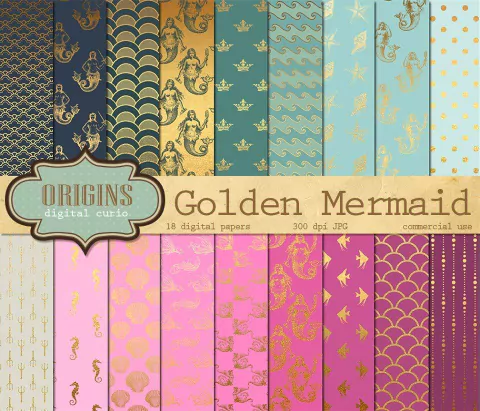 Colección Golden Mermaid (Sirena)
