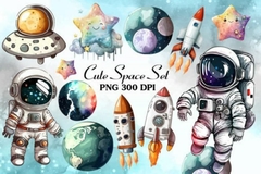 Hoja de Elementos Cute Space