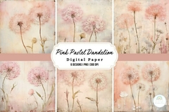 Colección Pink Pastel Dandelion