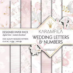 Colección Wedding Letters & Numbers
