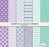 Colección Purple & Aqua Green