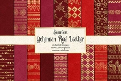 Colección Bohemian Red Leather