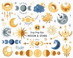 Hoja de Elementos Moon & Stars