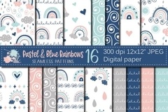 Colección Pastel & Blue Rainbows