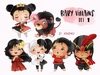 Hoja de Elementos Baby Villains Set 1 (Bebe Villanos)