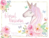 Hoja de Elementos Floral Unicorn